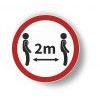 Uzlīme grīdas "Ievēro distanci 2m", d50cm