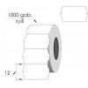 Uzlīmes marķēšanas pistolei 22x12 mm, baltas, 1000 gab.rullī