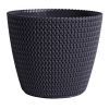 Puķu pods Splofy d13x10.8cm antracīts