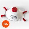Sejas aizsargmaska, respirators FFP3, ar vārstu, 10 gab./iep.