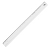 Lineāls 40 cm, plastmasas, caurspīdīgs