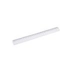 Lineāls 30 cm, plastmasas, caurspīdīgs, D.Rect