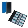 Vizītkaršu bloks, 120 vizītkartēm, 4 riņķi, melns, Rillstab