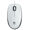 Datorpele Logitech B100, USB, optiskā, balta