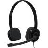 Austiņas ar mikrofonu, Logitech H151, melnas