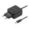 Strāvas adapteris Qoltec USB-C, 2.4A, melns