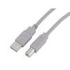 USB vads printerim USB 2.0 A/B, pelēks 1.8m