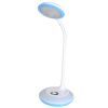 Galda lampa Aina, 7W, LED+RGB 3000K 400lm, ar USB izeju, balta