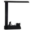 Galda lampa Santa, 7W, LED 3000/4500/6500K 450lm, melna