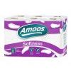 Tualetes papīrs Amoos Softness, T4, 3 slāņi, balta, 12 ruļļi/iep.