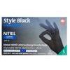Cimdi nitrila, Style Black, L izmērs, nepūderēti, melni, 100 gab./iep.