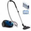 Putekļu sūcējs Philips PowerGo + 4gb sBag un 1gb filtrs, zils, FC8245/09