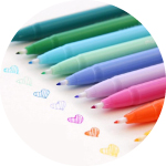 Krāsainās pildspalvas, laineri