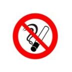 Uzlīme "Smēķēt aizliegts", d10cm