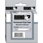 Marķēšanas lente, 12mmx5.5m, vinila, melni burti/balts fons, Dymo Rhino