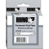Marķēšanas lente, 12mmx5.5m, vinila, melni burti/balts fons, Dymo Rhino (1)