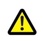 Uzlīme "Vispārīga bīstamība", h12cm