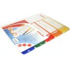 Dokumentu atdalītāji, 1-5, Maxi A4+ (255x323mm), krāsaini, polipropilēna, Esselte