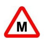 Uzlīme "Mācību M", h12cm