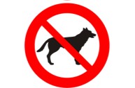 Uzlīme "Ieeja ar dzīvniekiem aizliegta", d10cm