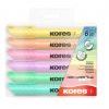 Marķieru komplekts, teksta, 0.5-5mm, 6 krāsas, Kores High Liner Pllus