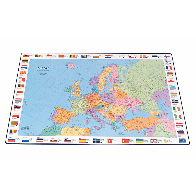 Galda segums, 44x63 cm, Eiropas karte, Bantex