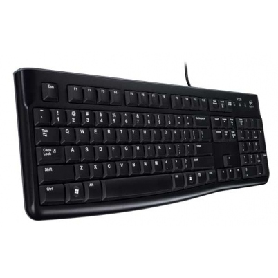 Klaviatūra Logitech K 120, USB, ENG, melna