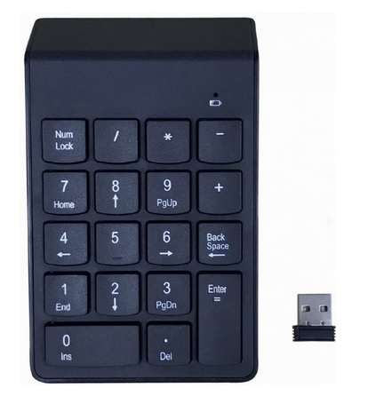 Ciparu klaviatūra, bezvadu, Gembird USB