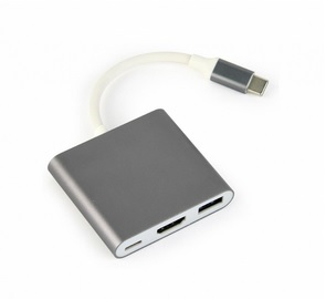 Adapteris Gembird 3-in-1, USB-C - HDMI, 1xUSB-A, 1xUSB-C