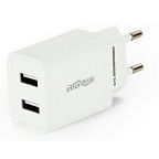 Adapteris Energenie 2-port 2.1 USB-A, balts