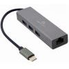 Adapteris Gembird USB-C, USB 3.1x3, RJ-45x1 (1)