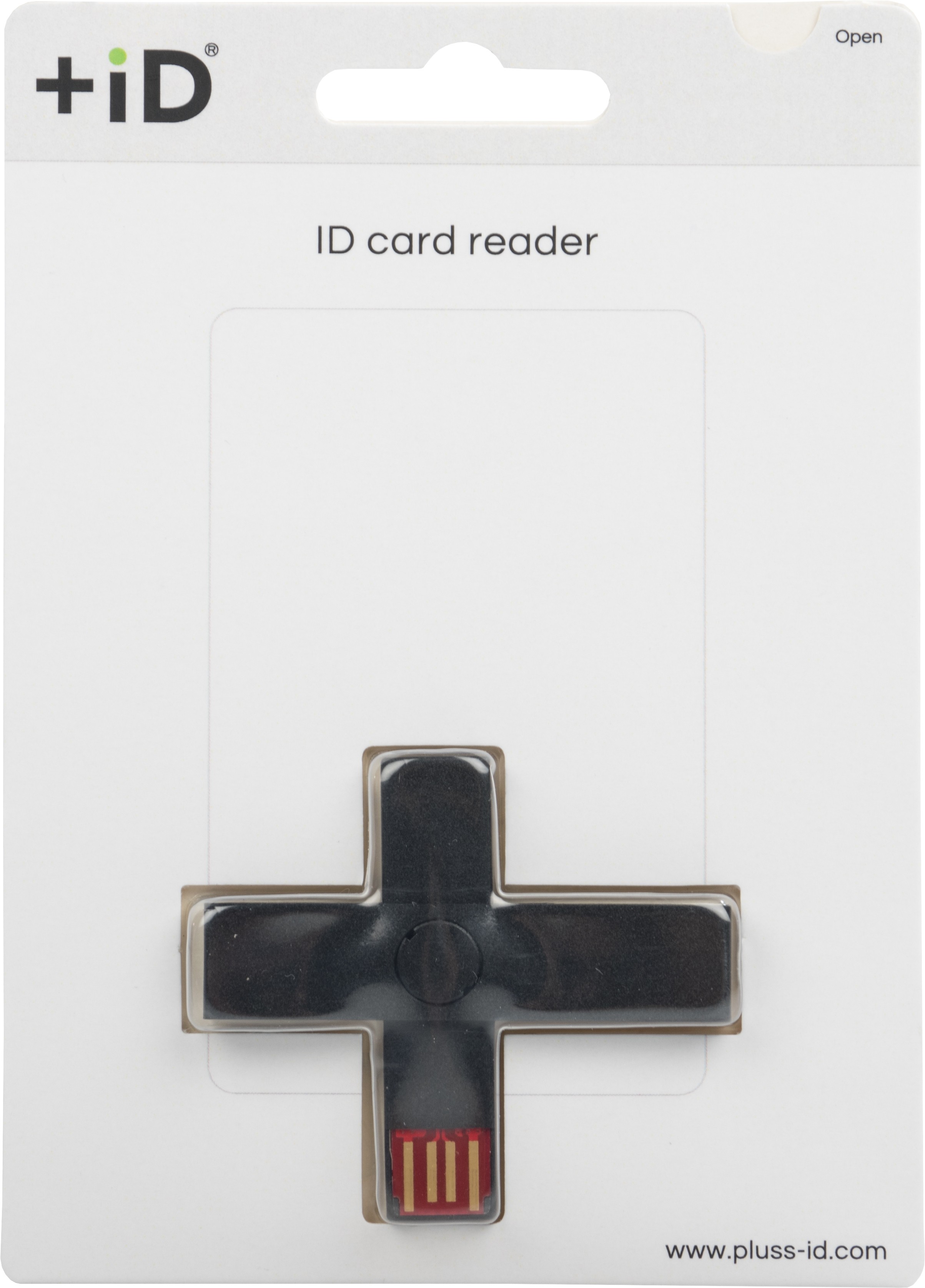 ID karšu lasītājs +ID eID / Smart Card, USB, melns