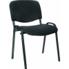 Apmeklētāju krēsls, auduma, melns,  ISO (1)