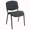 Apmeklētāju krēsls, auduma, pelēks, ISO (1)