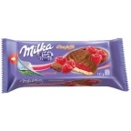 Cepumi ar aveņu marmelādi, Milka Jaffa Raspberry, 147 g