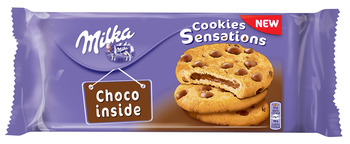 Cepumi ar šokolādi Milka Cookie Sensations, 156g
