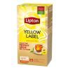 Tēja Lipton, melnā, Yellow Label, folija konvertos, 25 gab. (1)