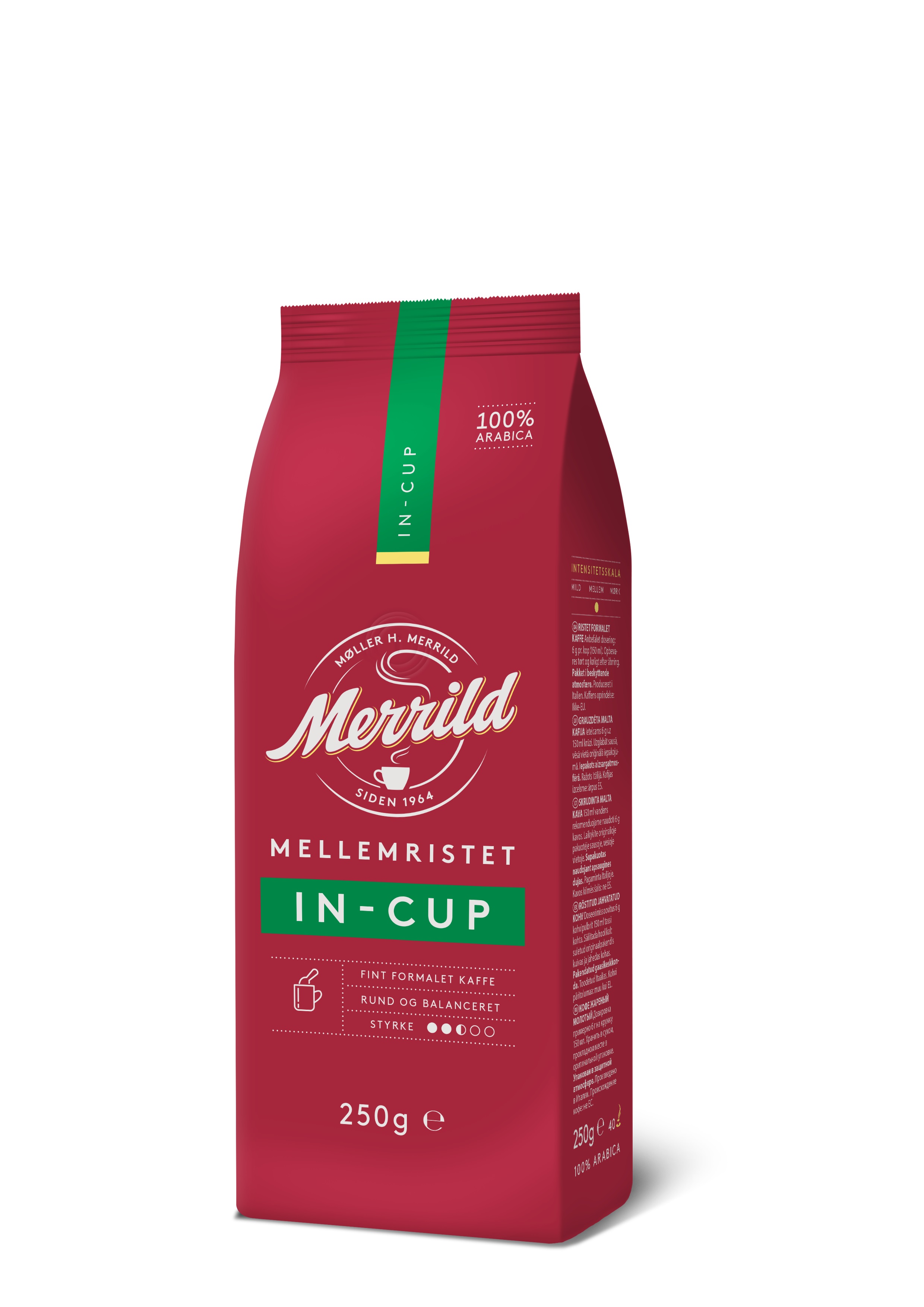 Kafija, maltā, Merrild In Cup, 250g