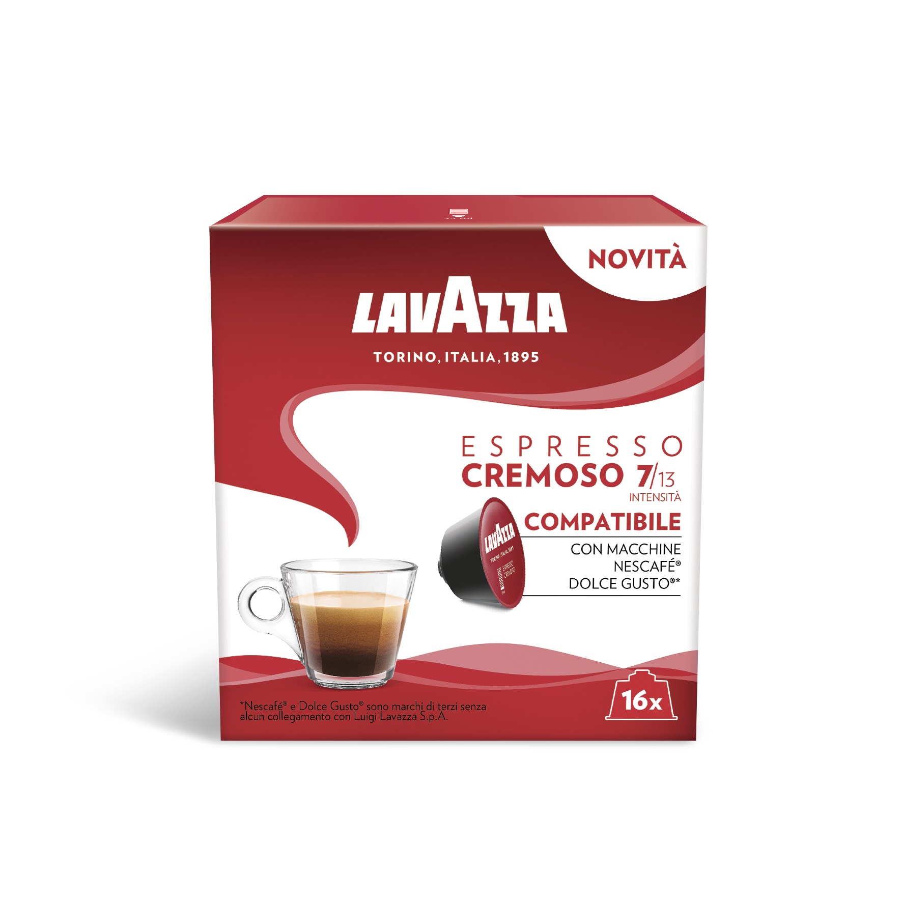 Kafijas kapsulas, Espresso Cremoso, Lavazza, 16 gab
