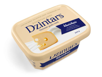 Kausētais siers, klasiskais, Dzintars, 200g