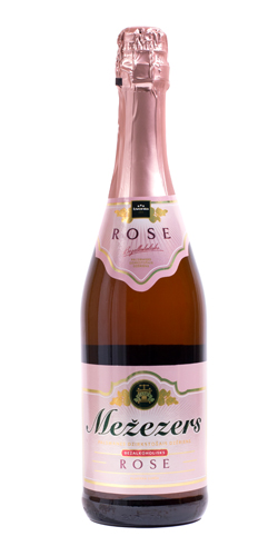 Dzirkstošs dzēriens Mežezers, Rose, 750 ml