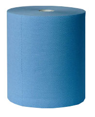 Industriālais papīra dvielis, Amoos Premium Wiper, W1, 2 slāņi, zila, 2 gab./iep.