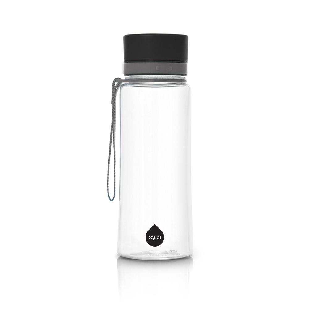 Ūdens pudele, plastmasas, bez BPA, Equa Black, 600 ml