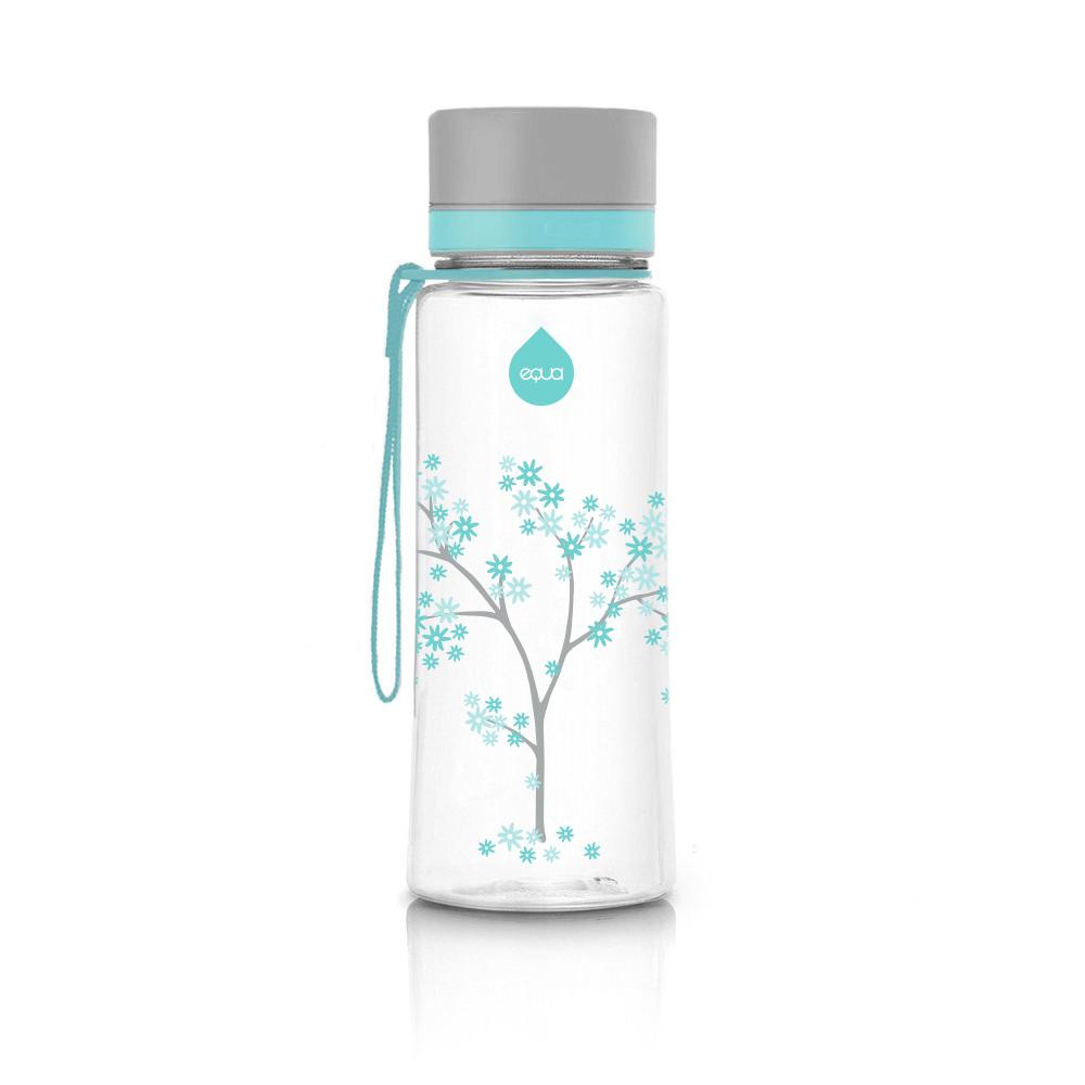 Ūdens pudele, plastmasas, bez BPA, Equa Mint Blossom, 600 ml