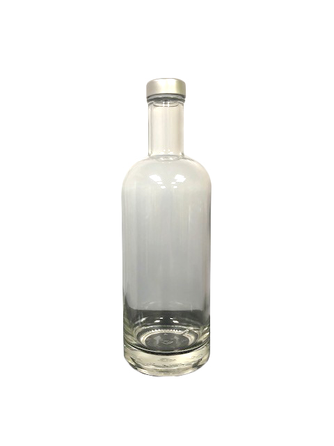 Ūdens pudele, stikla, ar korķi sudraba krāsā, 750ml