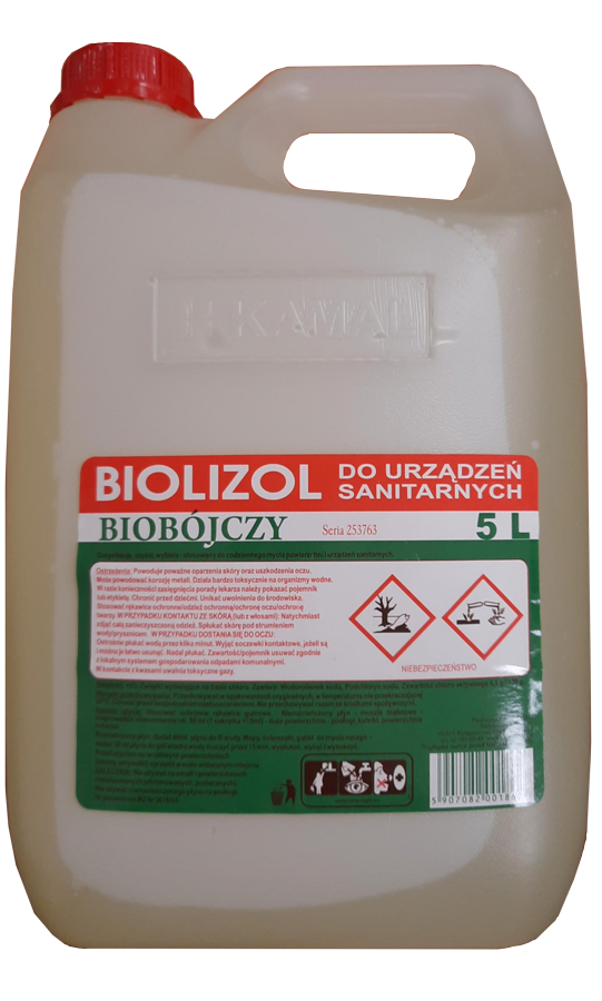 WC tīrīšanas līdzeklis Bio-Lizol ar antibakteriālu iedarbību, 5L, PE kanna